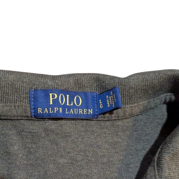 Polo Ralph Lauren Short Sleeve Cotton Polo Shirt Large Olive Hunter Green Preppy - Picture 4 of 7